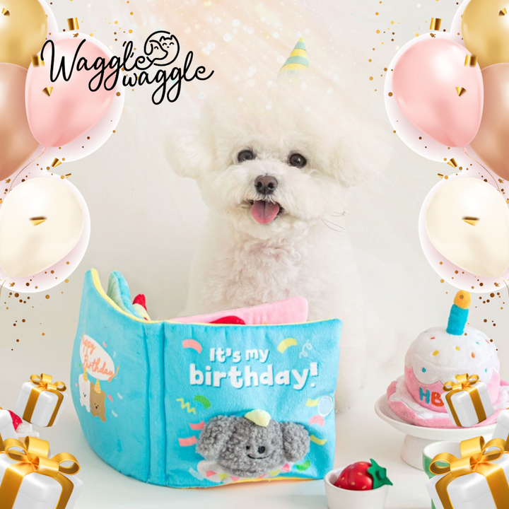 "Happy Birthday" Dogs Interactive Puzzle Toys