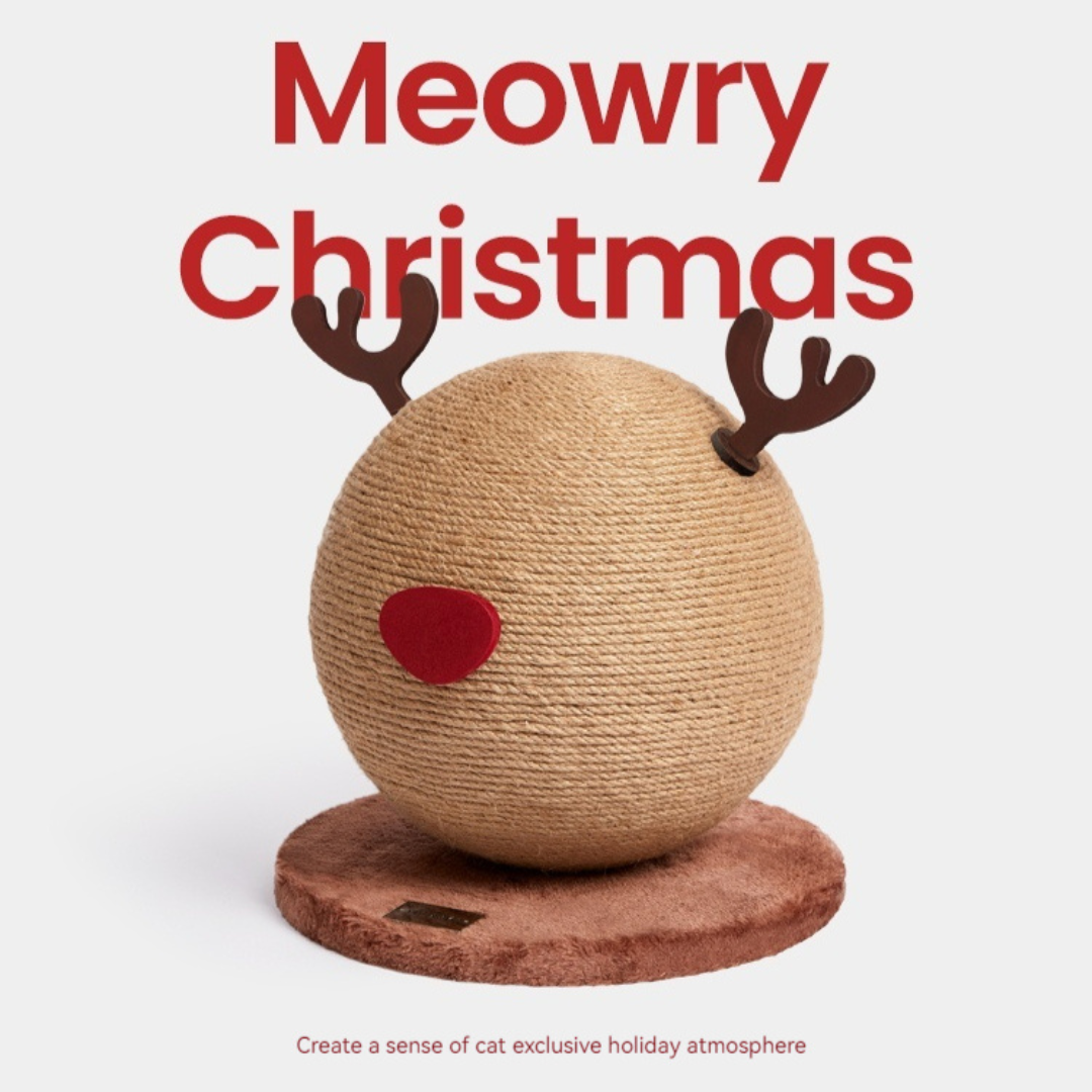 Frolic & Scratch: Reindeer Cat Scratching Ball