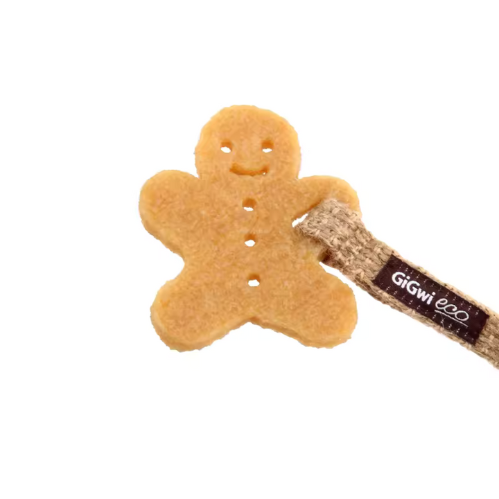 Fun Meets Health: Dog Dental Chew Toys - Gingerbread Man