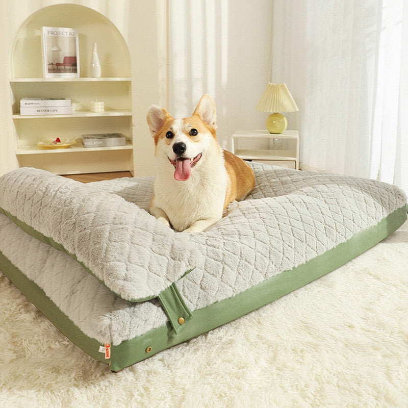 Snooze Haven - Dog Soft Bed with Adjustable Pillow