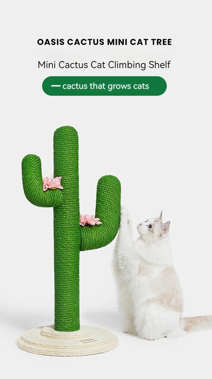 Desert Delight: Oasis Cactus Cat Tree