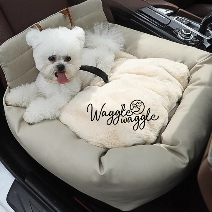 Travel Safely: Cozy Car Seat with Harness for Pets