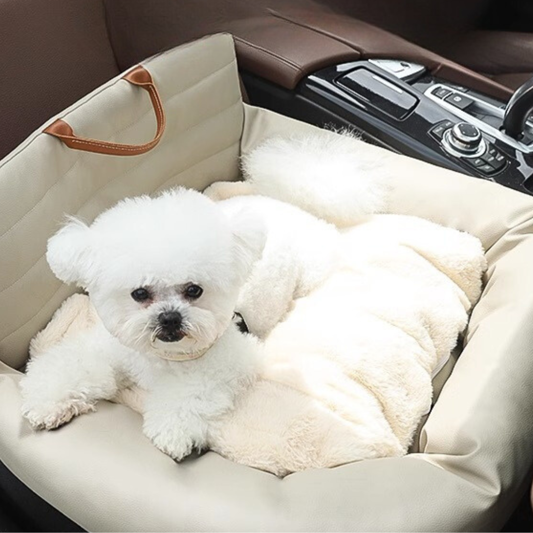 Travel Safely: Cozy Car Seat with Harness for Pets