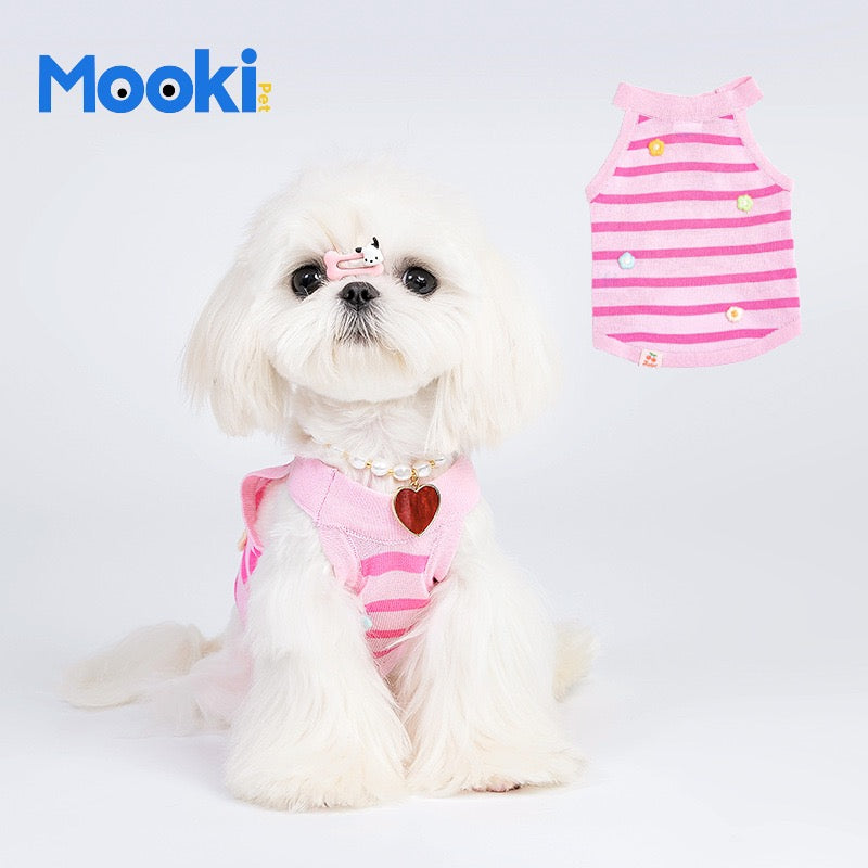 Summer Fashion Unleashed: Breathable Pink Vest for Dogs & Cats