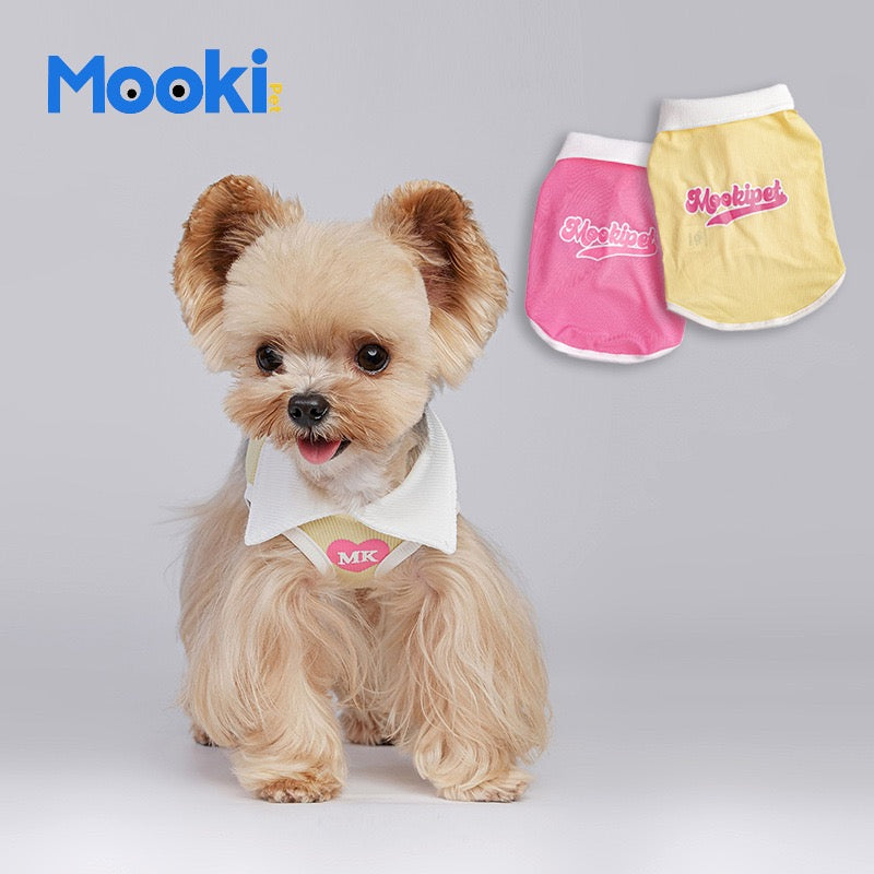 Macaron-Colored Cotton Lightweight Vest for Pets