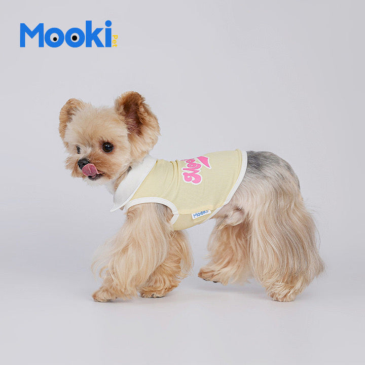 Macaron-Colored Cotton Lightweight Vest for Pets