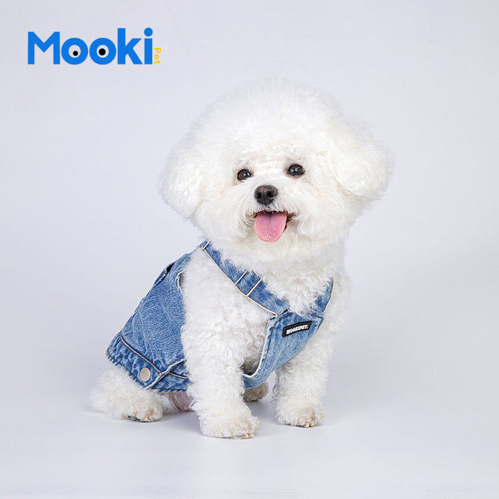 Light Blue Denim Overalls for Pets